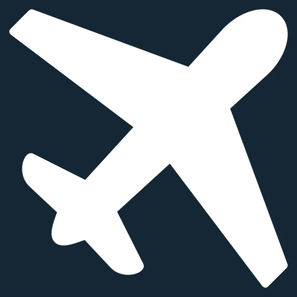 Avión Icono plano — Vector de stock