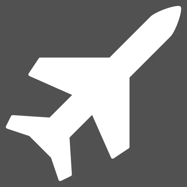 Płaskie ikona samolotu — Wektor stockowy