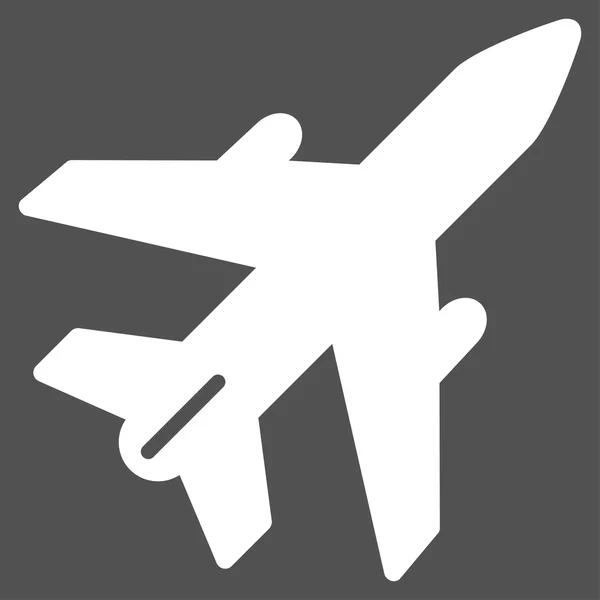 Airplane Flat Icon — Stock Vector