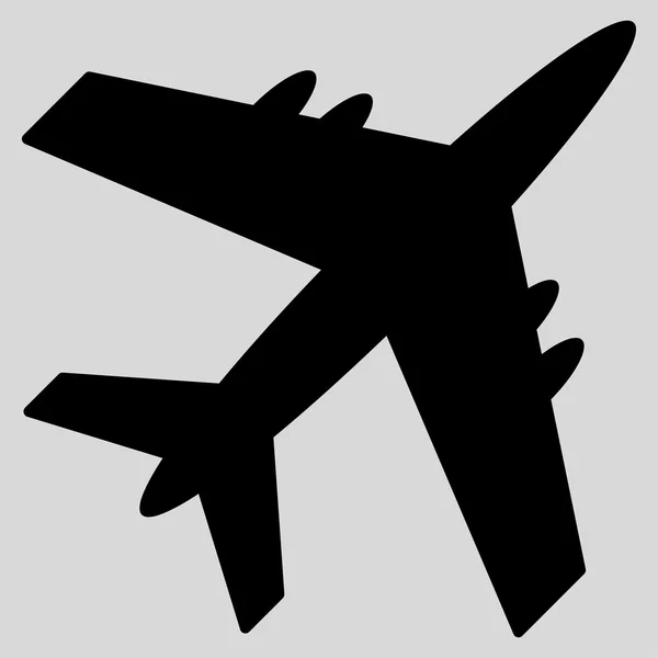Ícone plana aeronave — Vetor de Stock