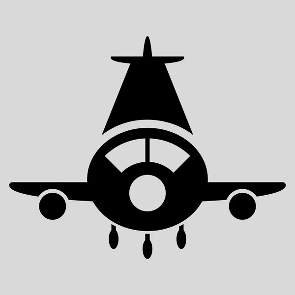 Kargo uçağı düz simgesi — Stok Vektör