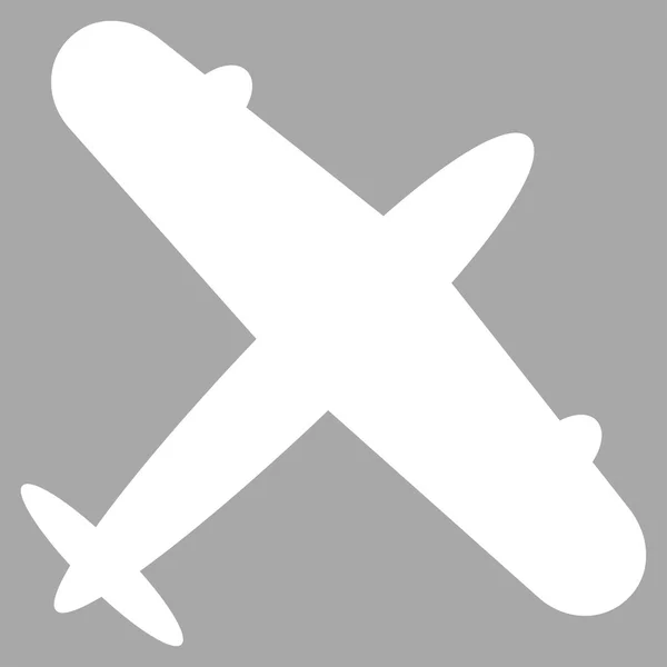 Aeroplane Flat Icon — Stock Vector