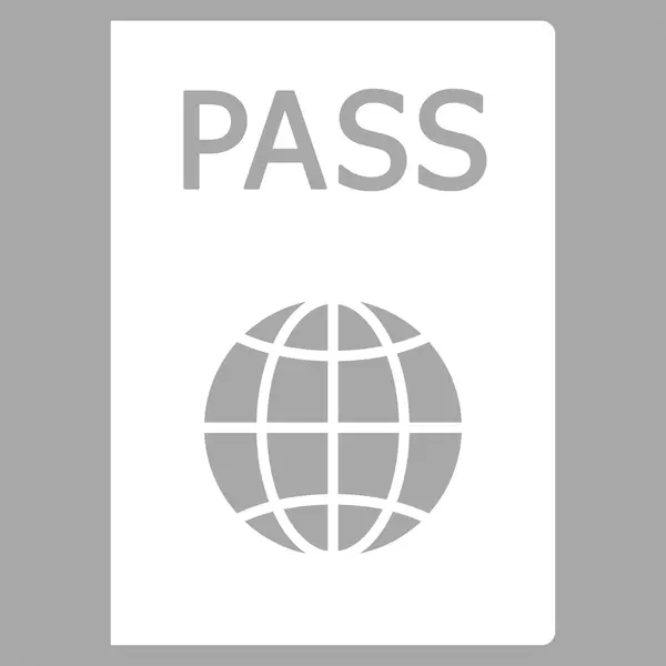 Passeport Icône plate — Image vectorielle