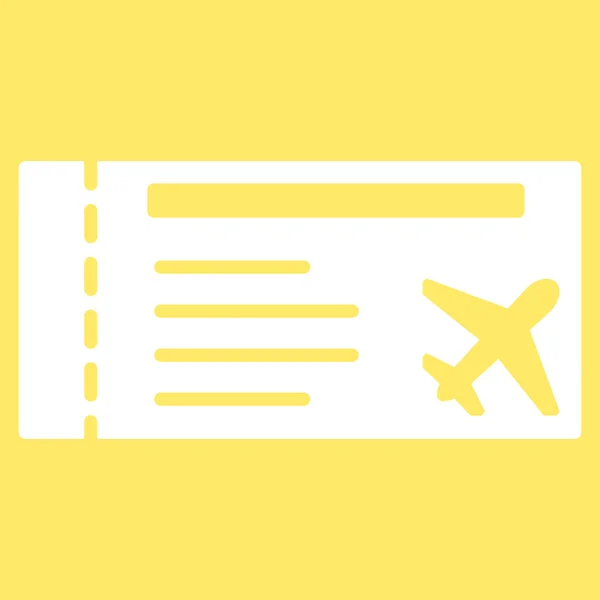 Airticket Flat Icon — Stock vektor