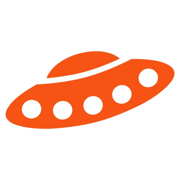 Visiteurs Spaceship Flat Icon — Image vectorielle