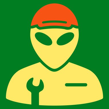 Yabancı asker düz simgesi