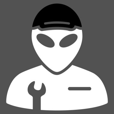 Yabancı asker düz simgesi