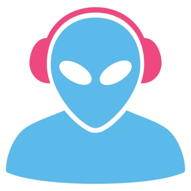 Yabancı operatör düz simgesi