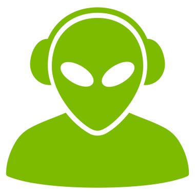 Yabancı operatör düz simgesi