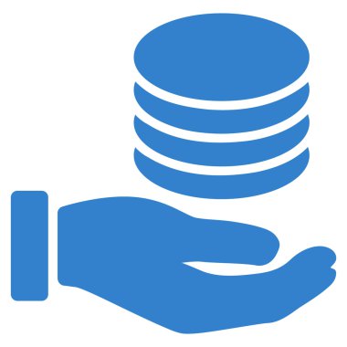 Bağış düz simgesi