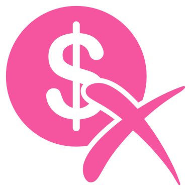 Ödeme düz simgesi reddetmek