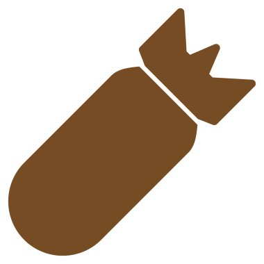 Havacılık bomba düz simgesi