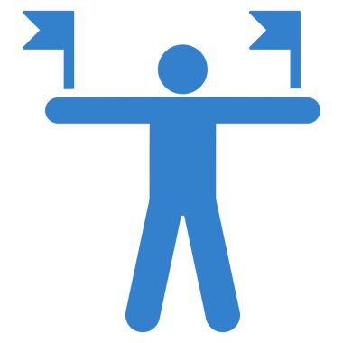 Düz Bayrakları Kontrol Et Simgesi