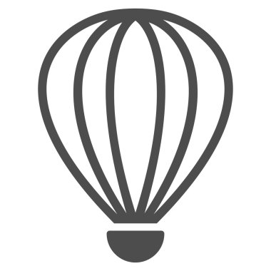 Aerostat düz simgesi