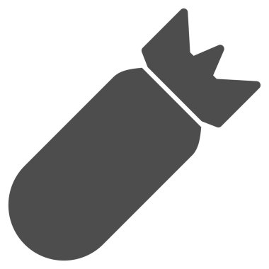 Havacılık bomba düz simgesi