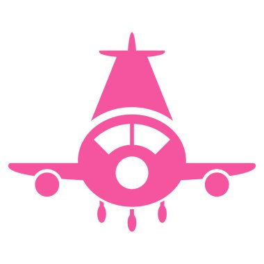 Kargo uçağı düz simgesi