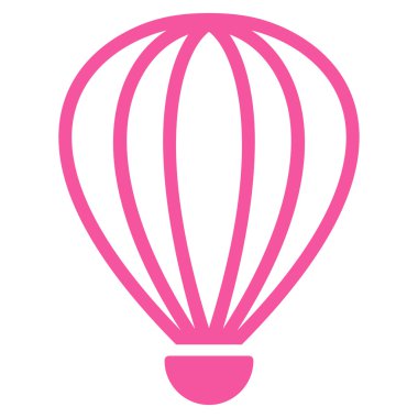 Aerostat düz simgesi