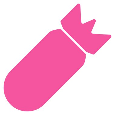 Havacılık bomba düz simgesi