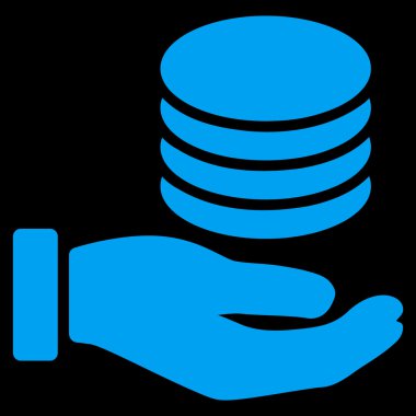 Bağış düz simgesi