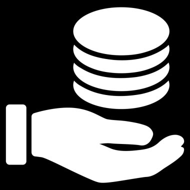 Bağış düz simgesi