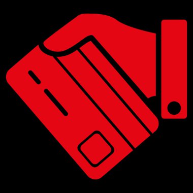 Bankacılık hizmet düz simgesi