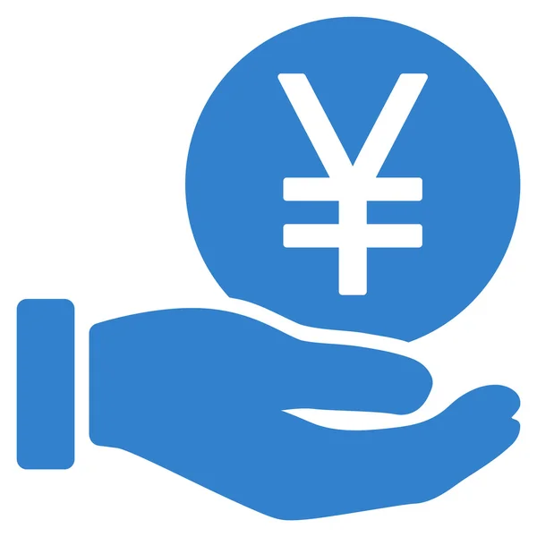 Ícone liso do pagamento da moeda do iene — Vetor de Stock