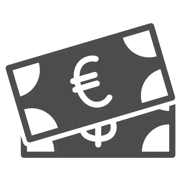 Bankovky ploché ikony — Stockový vektor
