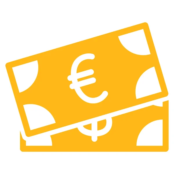 Banknoten flaches Symbol — Stockvektor