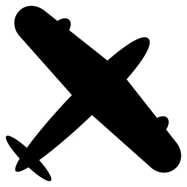 Aeroplane Flat Icon — Stock Vector