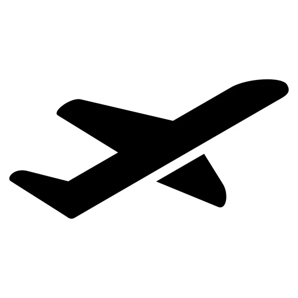 Airplane Takeoff Flat Icon — Stock Vector