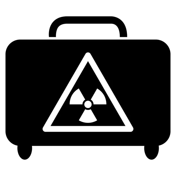Icona piatta bagaglio pericoloso — Vettoriale Stock