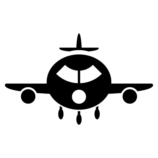 Вантажний літак плоских значок — стоковий вектор