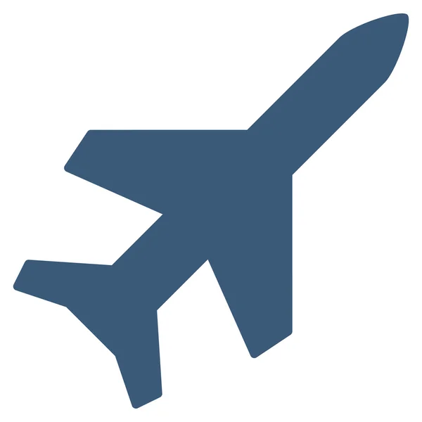 Avión Icono plano — Vector de stock