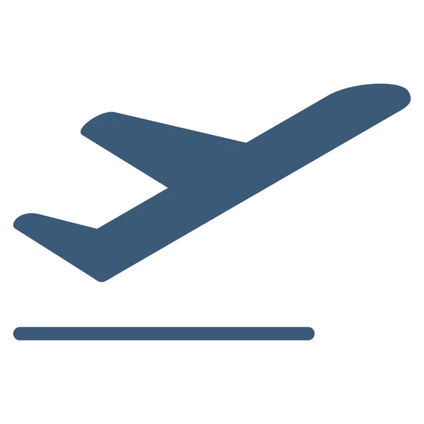 Avião ícone plano de partida —  Vetores de Stock