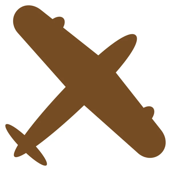 Avión Icono plano — Vector de stock