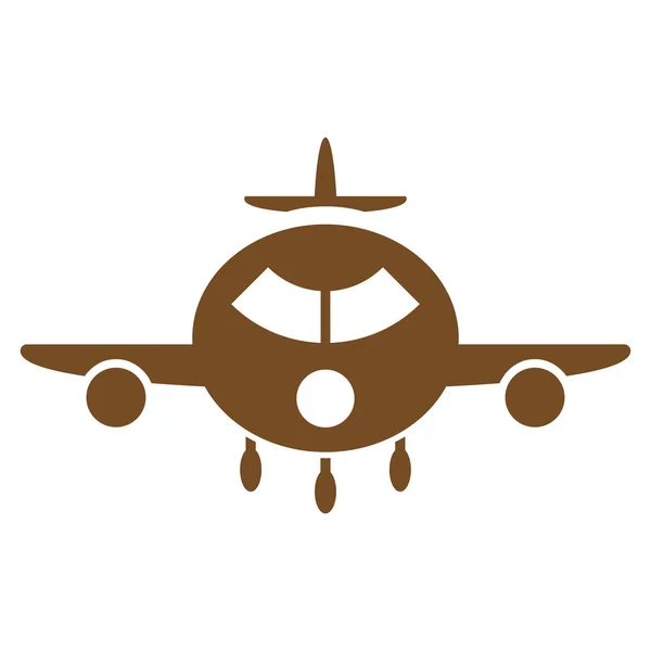 Icono plano de aviones de carga — Vector de stock