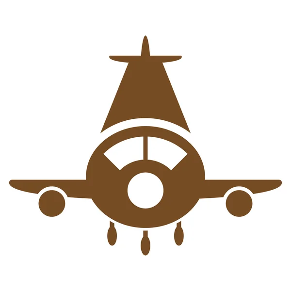 Kargo uçağı düz simgesi — Stok Vektör