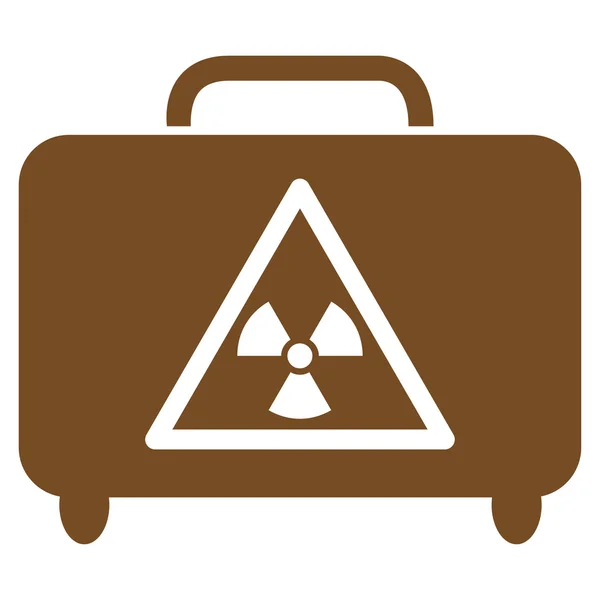 Bagages dangereux Icône plate — Image vectorielle