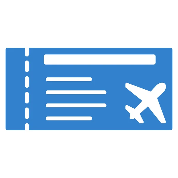 Airticket Flat Icon — Stock Vector