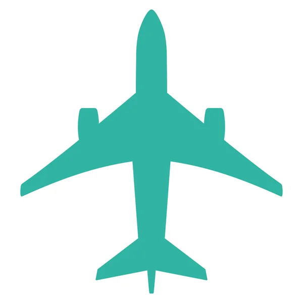 Jet Plane ikona płaski — Wektor stockowy