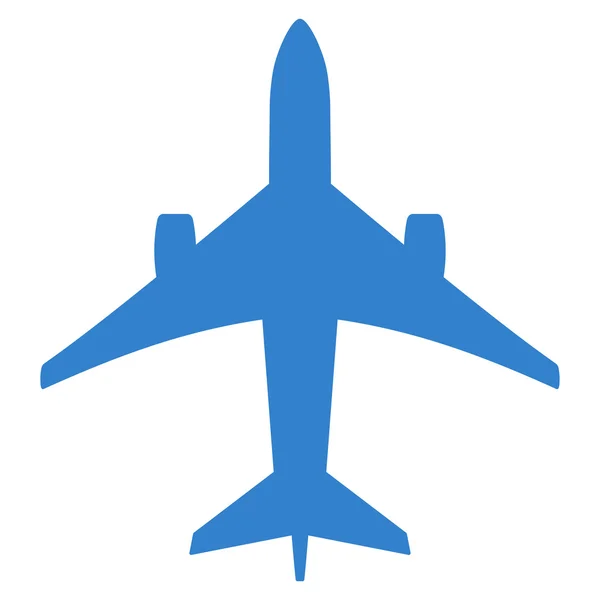 Jet Plane Flat Icon — Stock Vector