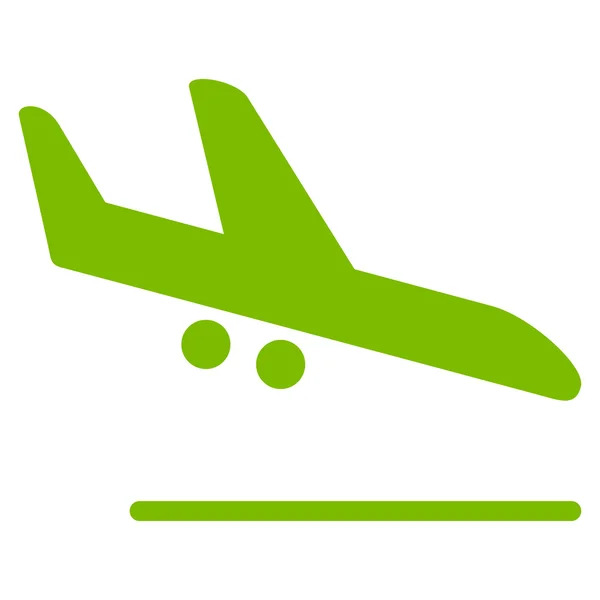 Aiplane посадки плоских значок — стоковий вектор
