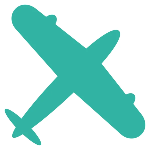 Płaskie ikona samolotu — Wektor stockowy