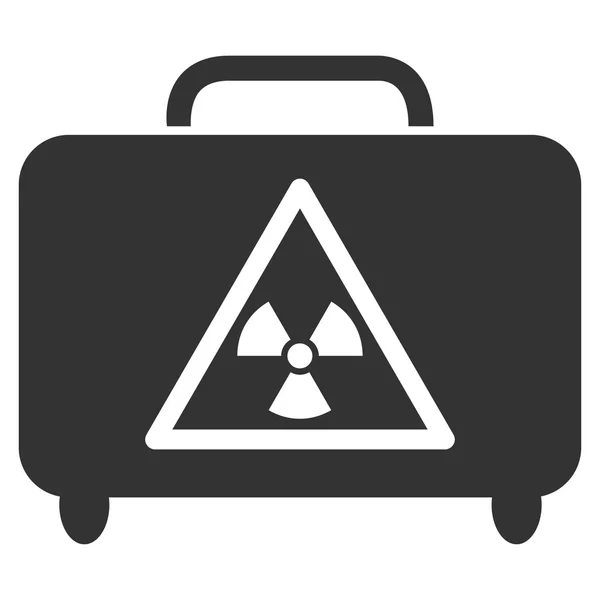 Gevaarlijke Bagage platte pictogram — Stockvector