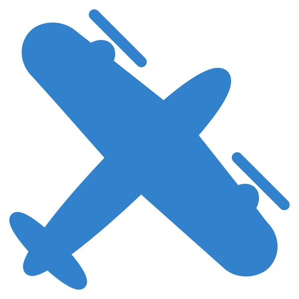 Vrtule letadla ploché ikony — Stockový vektor
