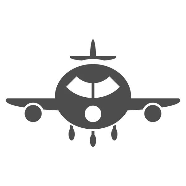 Ícone plano de aeronaves de carga —  Vetores de Stock