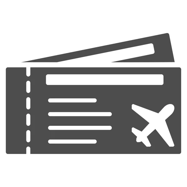 Billets d'avion Flat Icon — Image vectorielle