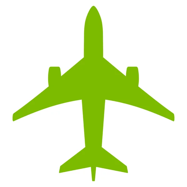 Jet uçağı düz simgesi — Stok Vektör