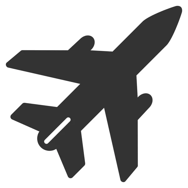 Avión Icono plano — Vector de stock