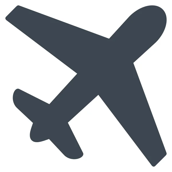 Avión Icono plano — Vector de stock